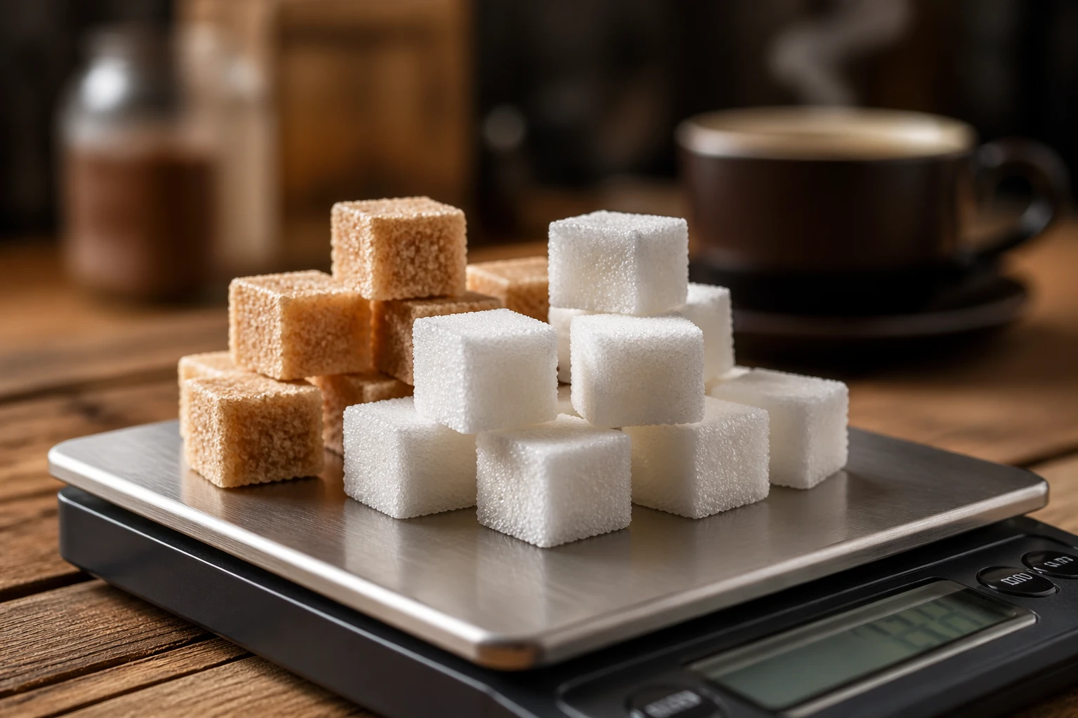 Poids d&rsquo;un morceau de sucre : Formats, grammes et calories