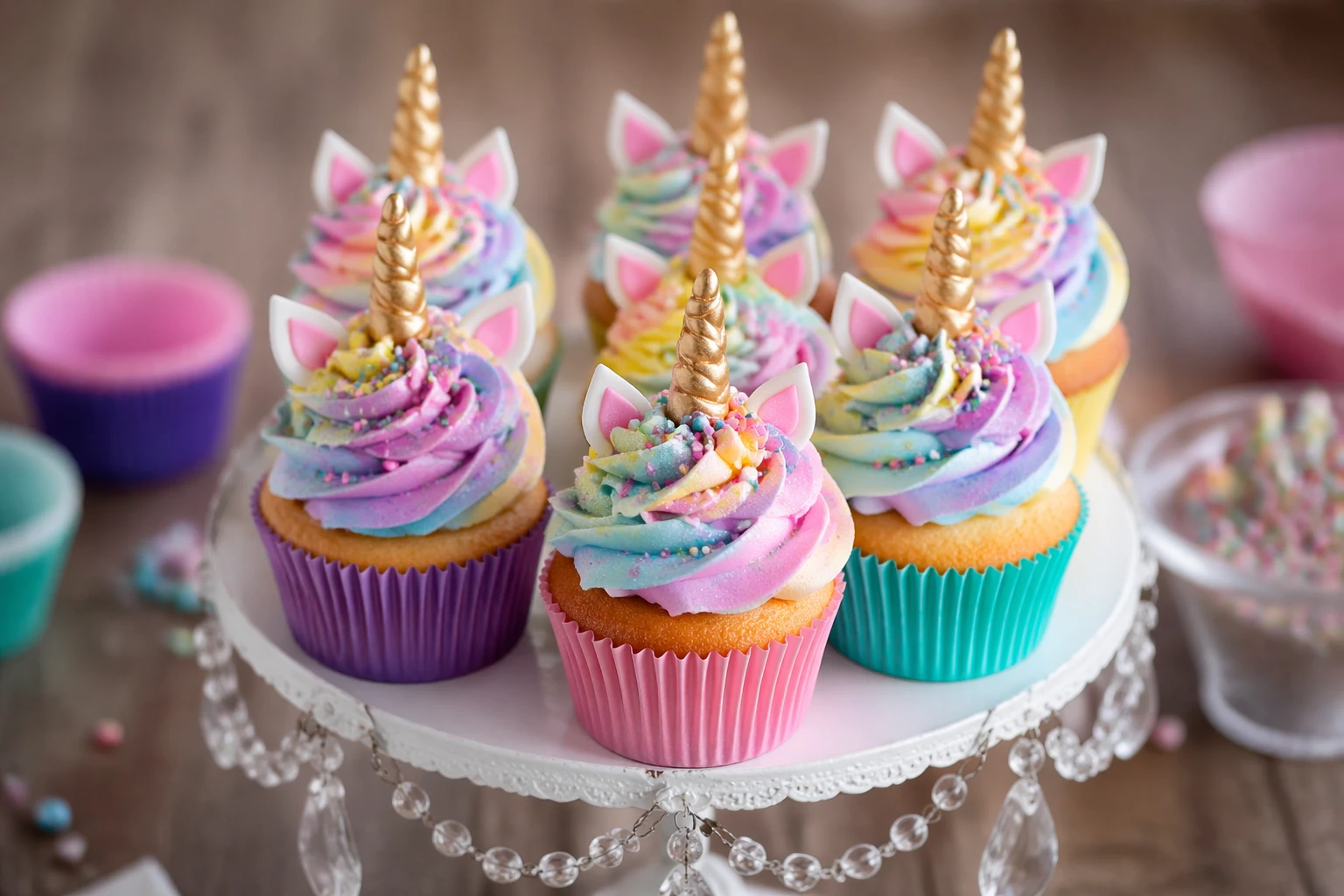 Recette de cupcakes licorne faciles et moelleux