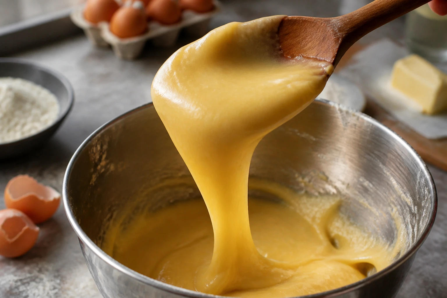 Pâte à choux trop liquide : causes et comment la rattraper