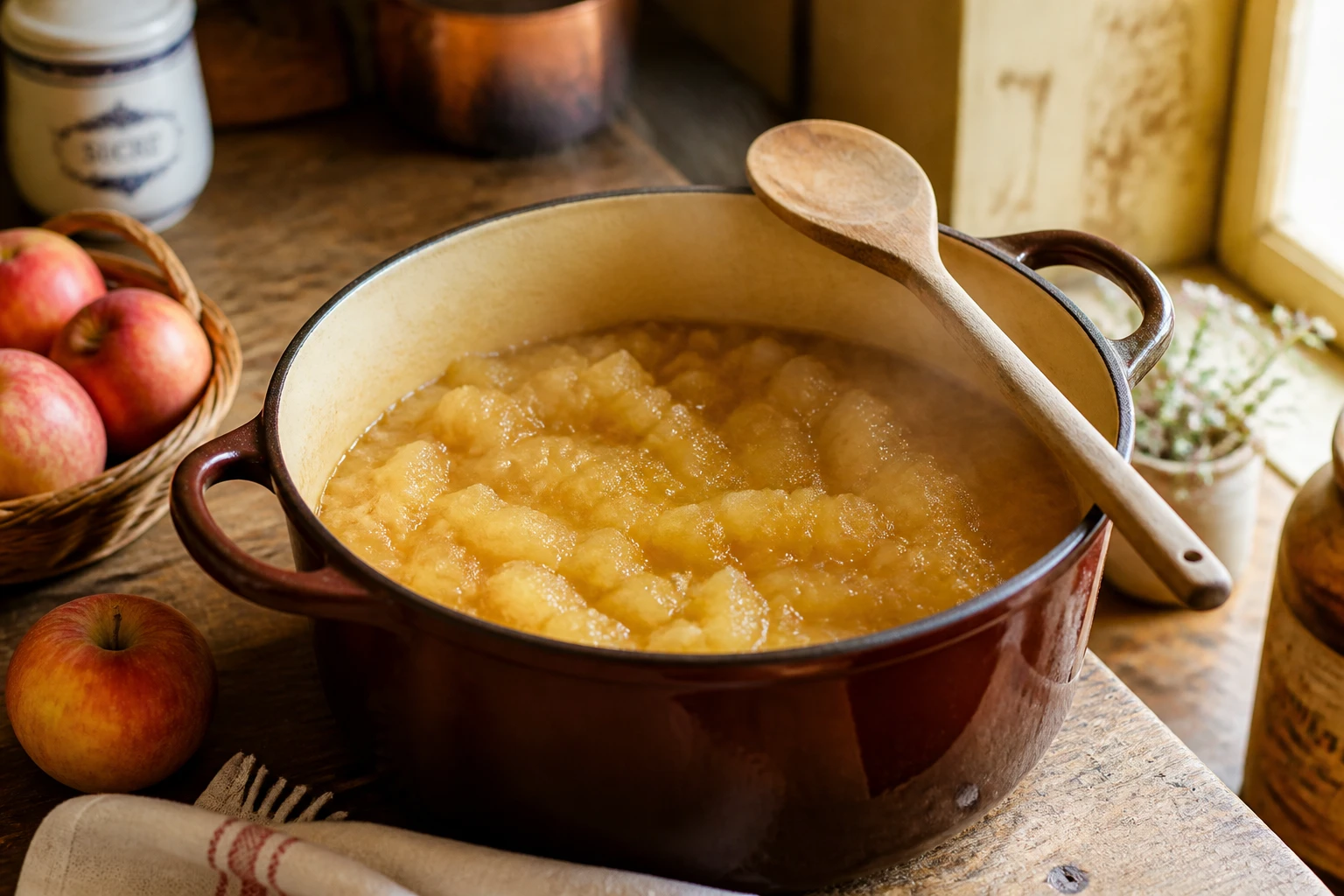 La compote de pommes de grand-mère, recette traditionnelle